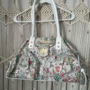 Sharif Studio Leather Floral Tote
